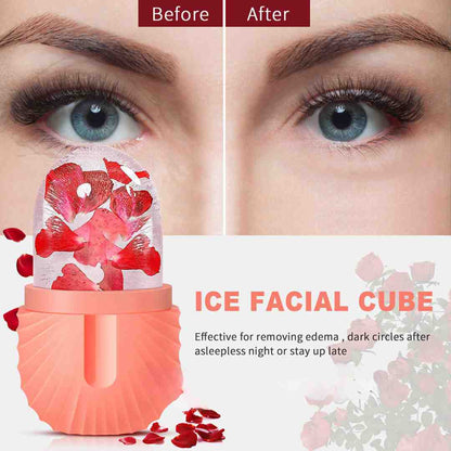 FrostGlow™ - Rolo facial de gelo para uma pele mais limpa e mais jovem