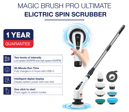 SwiftClean Brush™ - Esfregão elétrico Ultimate Spin