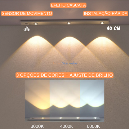 BrightSense™ Duo Light - Kit 2 Luminárias Recarregável com sensor de movimento (COMPRE 1 LEVE 2)