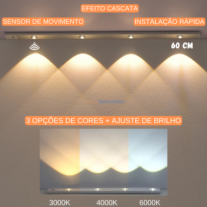 BrightSense™ Duo Light - Kit 2 Luminárias Recarregável com sensor de movimento (COMPRE 1 LEVE 2)