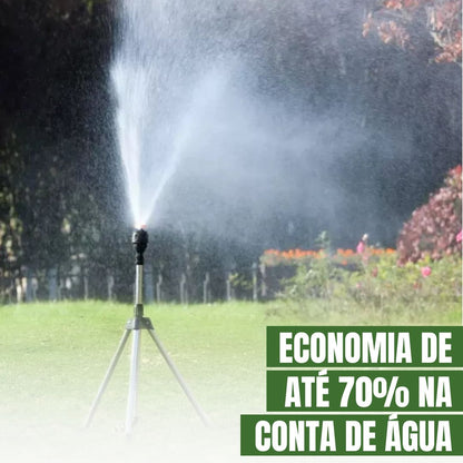 AquaSpray™ Pro - Tripé 360º para Irrigação Automática + BRINDE (Mangueira Reforçada de 15M)