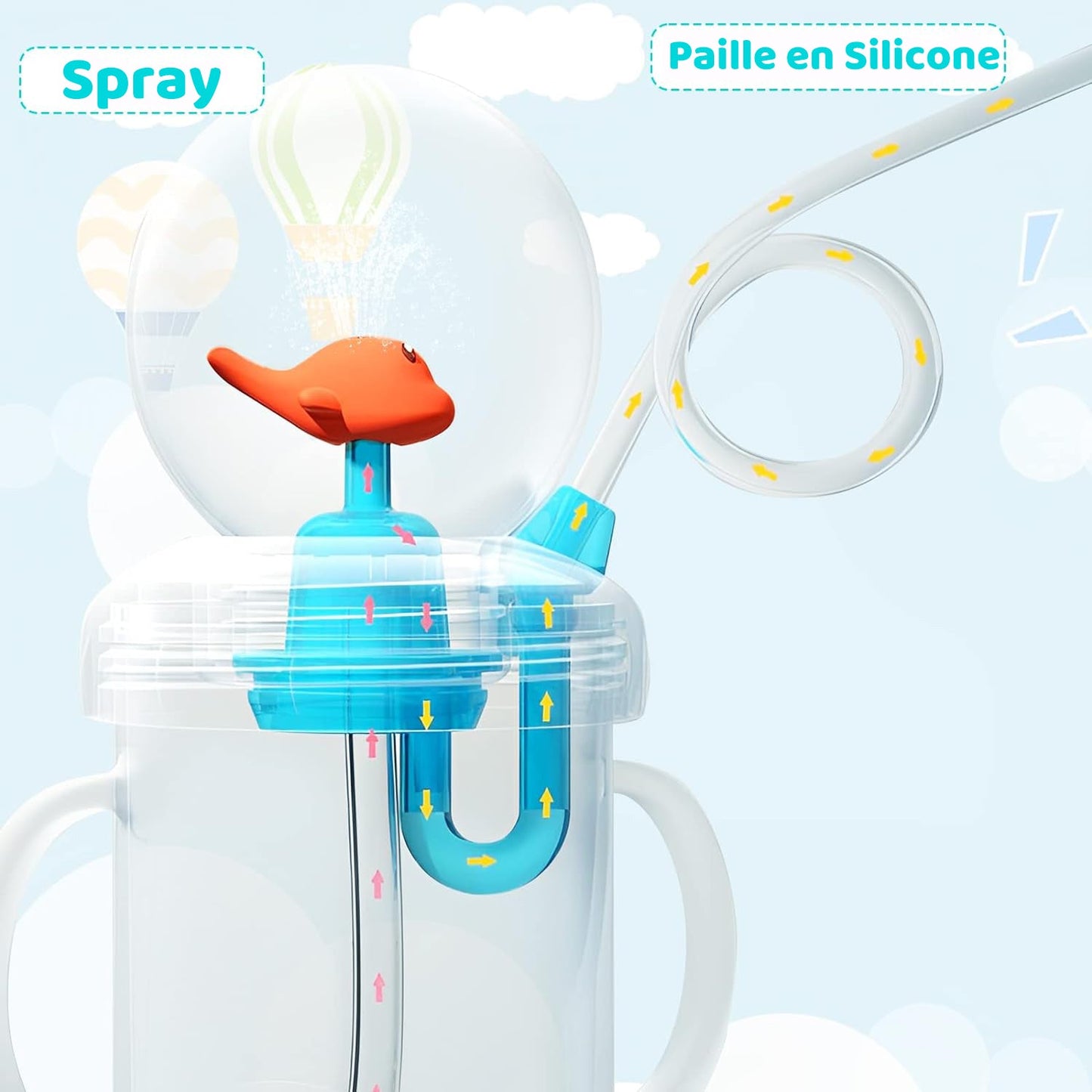 SplashWhale™ - Copo com jactos de baleia