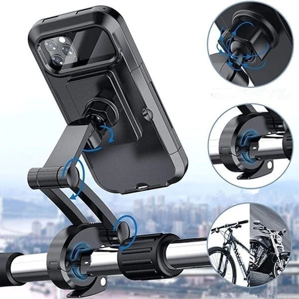 AquaMount™ - Suporte para telemóvel à prova de água para bicicleta e moto